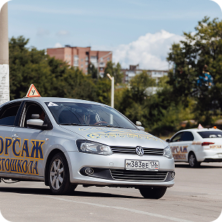 
                Преподаватель автошколы проводит вебинар                